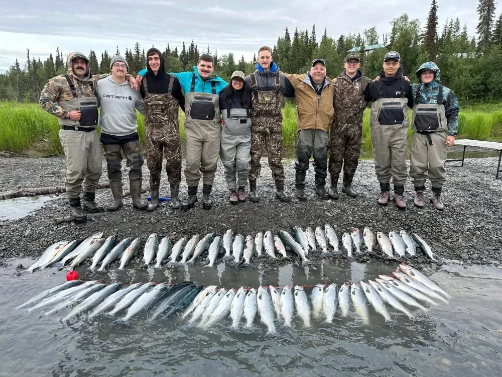 Sockeye Salmon fishing on the Kenai River