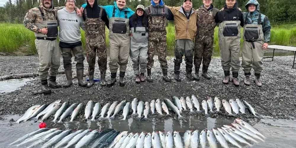 Sockeye Salmon fishing on the Kenai River